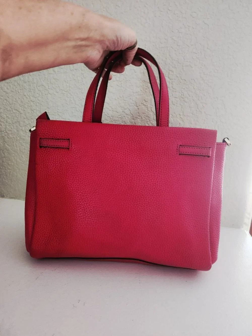 Euc Kate Spade NY Dark Pink Leather Shoulder Bag Purse